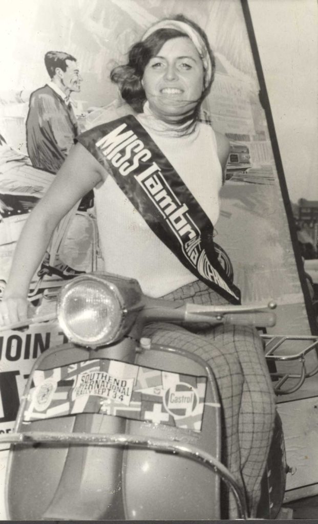 1964 Miss Lambretta Internacional on scooter