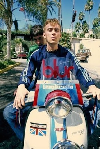Damon and Graham Gallagher on the Blur Lambretta