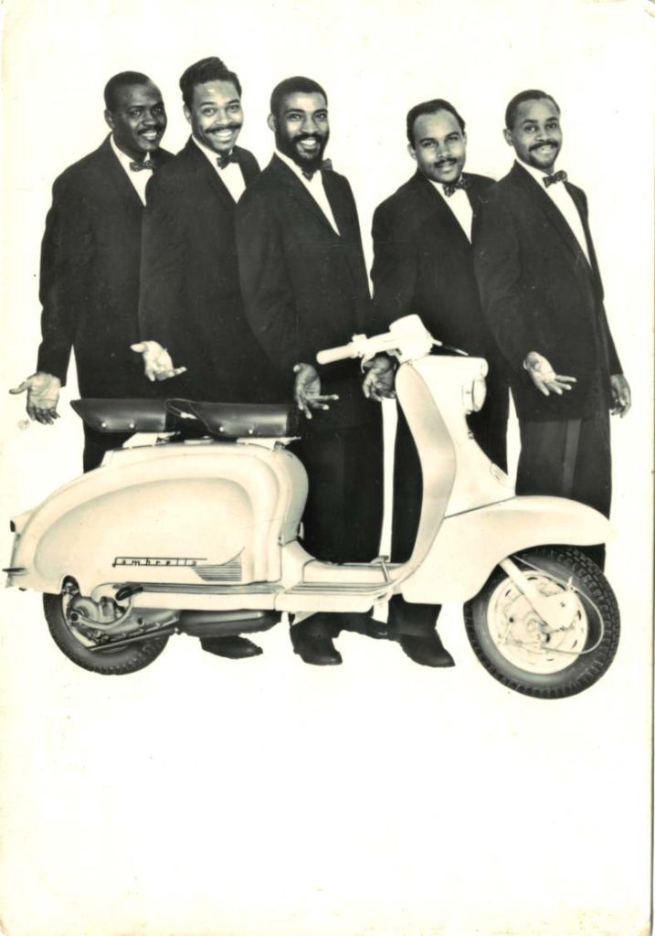 The Clovers with Lambretta scooter