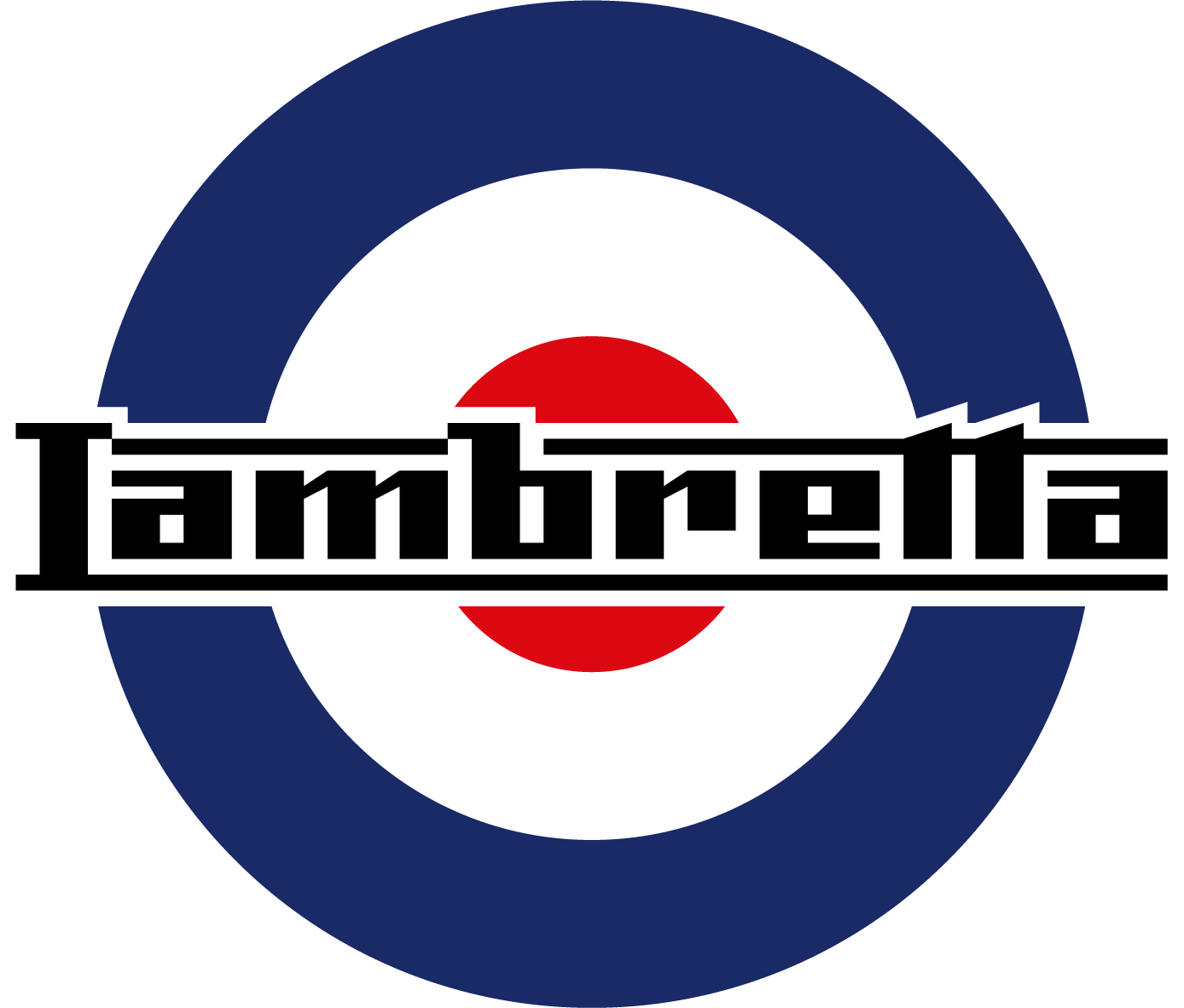 Lambretta logo blue red white